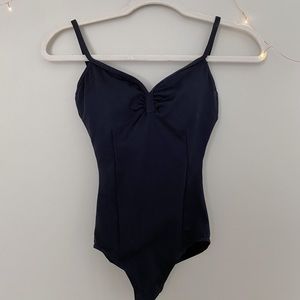Capezio Pinch-Front Spaghetti Strap Leotard